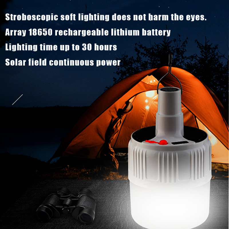 Portable-Dimmable-37-42V-Solar-Powered-2442LEDS-Five-speed-Outdoor-Camping-Light-Bulb--US-Plug-1626257-2