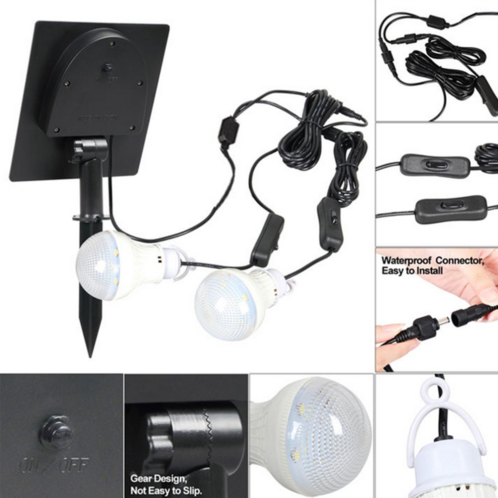 Solar-Panel-2pcs-LED-Bulb-Kit-Waterproof--Light-Sensor-Outdoor-Camping-Tent-Fishing-Emergency-Lamp-1473532-2