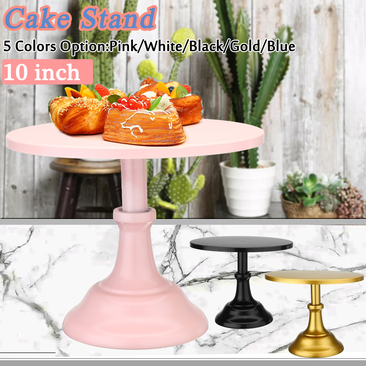 10-Inch-Cake-Stand-White-Simple-Style-Fruit-Dessert-Rack-Desktop-Decorations-Serving-Tray-1426216-1