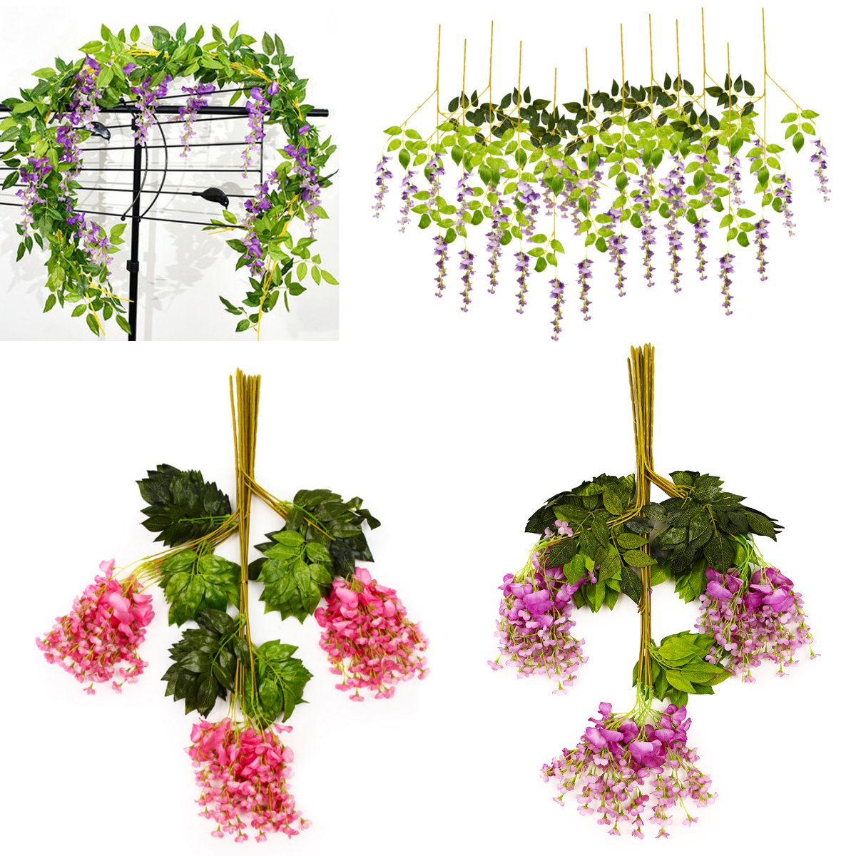 12-Pcs-Artificial-Silk-Flower-Wisteria-Vine-Hanging-Garland-Garden-Wedding-Decorations-1350406-6