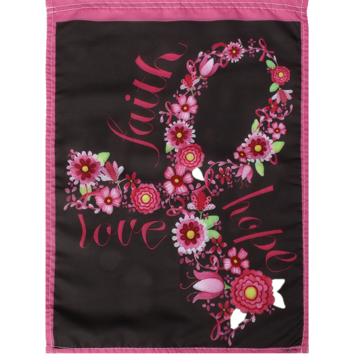125quotx18quot-Faith-Hope-Love-Garden-Flag-Pink-Ribbon-Breast-Cancer-Awareness-Floral-Decorations-1357609-1