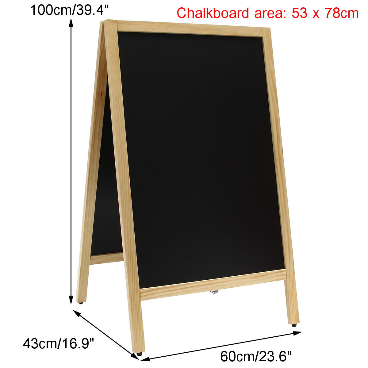 24x39-Inch-Double-sided-Foldable-Pinewood-Frame-Chalkboard-Wedding-Shop-Sign-Memo-Message-Menu-Board-1267623-2