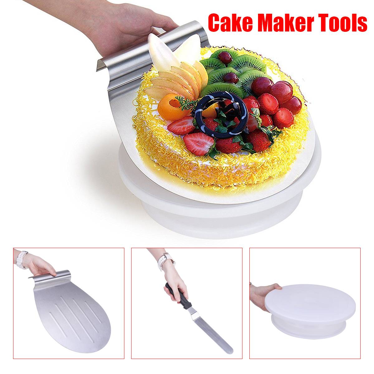 28cm-Rotating-Cake-Icing-Decorating-Revolving-Display-Stand-Turntable-Smoother-1515760-1