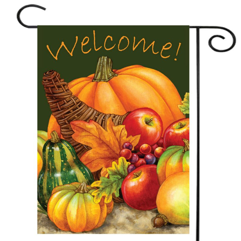 28quot-x-40quot-Pumpkin-Harvest-Cornucopia-Welcome-Autumn-Fall-Garden-Flag-Yard-Banner-Decorations-1357678-2