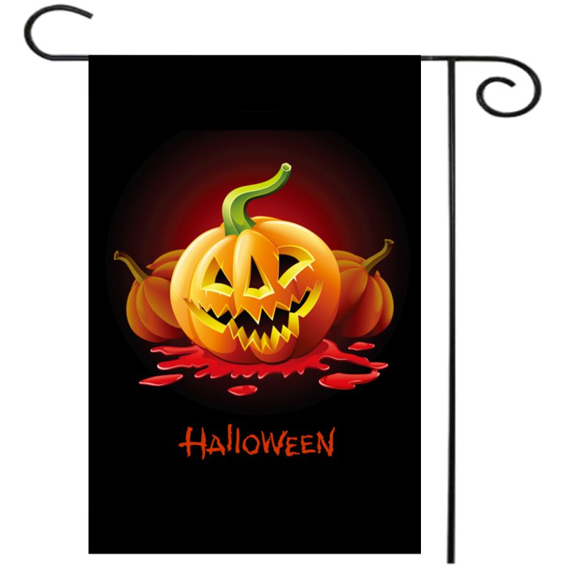 30x45cm-Halloween-Polyester-Demon-Pumpkin-Flag-Garden-Holiday-Decoration-1091088-3