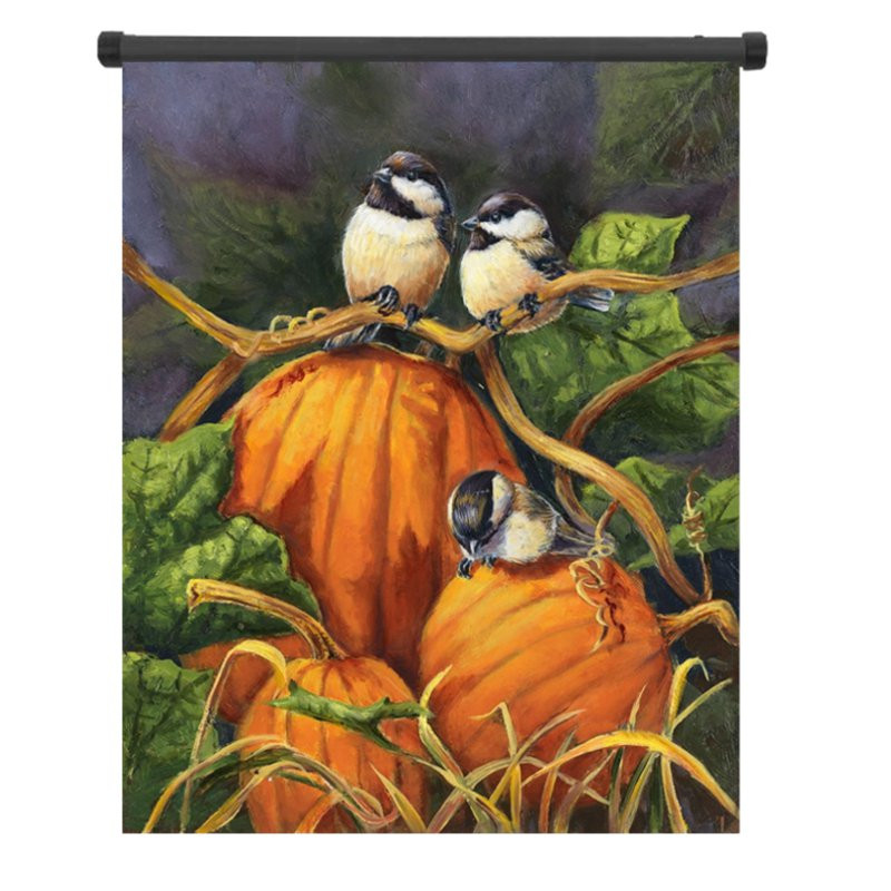 30x45cm-Thanksgiving-Polyester-Pumpkins-Birds-Welcome-Flag-Garden-Holiday-Decoration-1096443-2