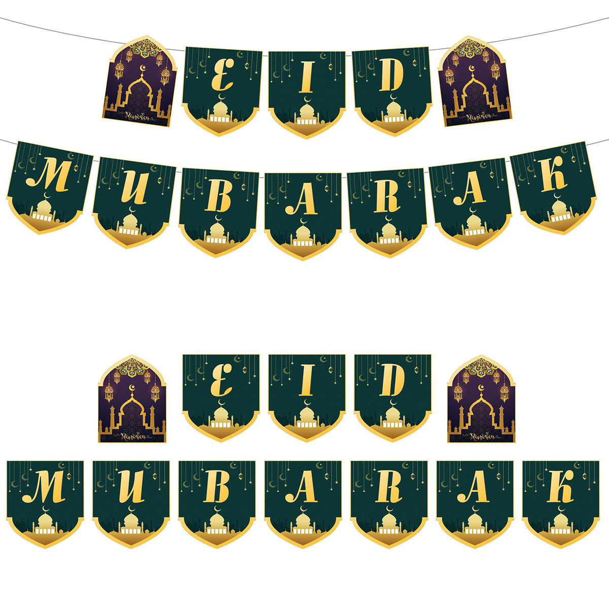 37PcsSet-Eid-Ramadan-Mubarak-Pentagram-Baner-Party-Foil-Balloons-Home-Decor-1695580-8