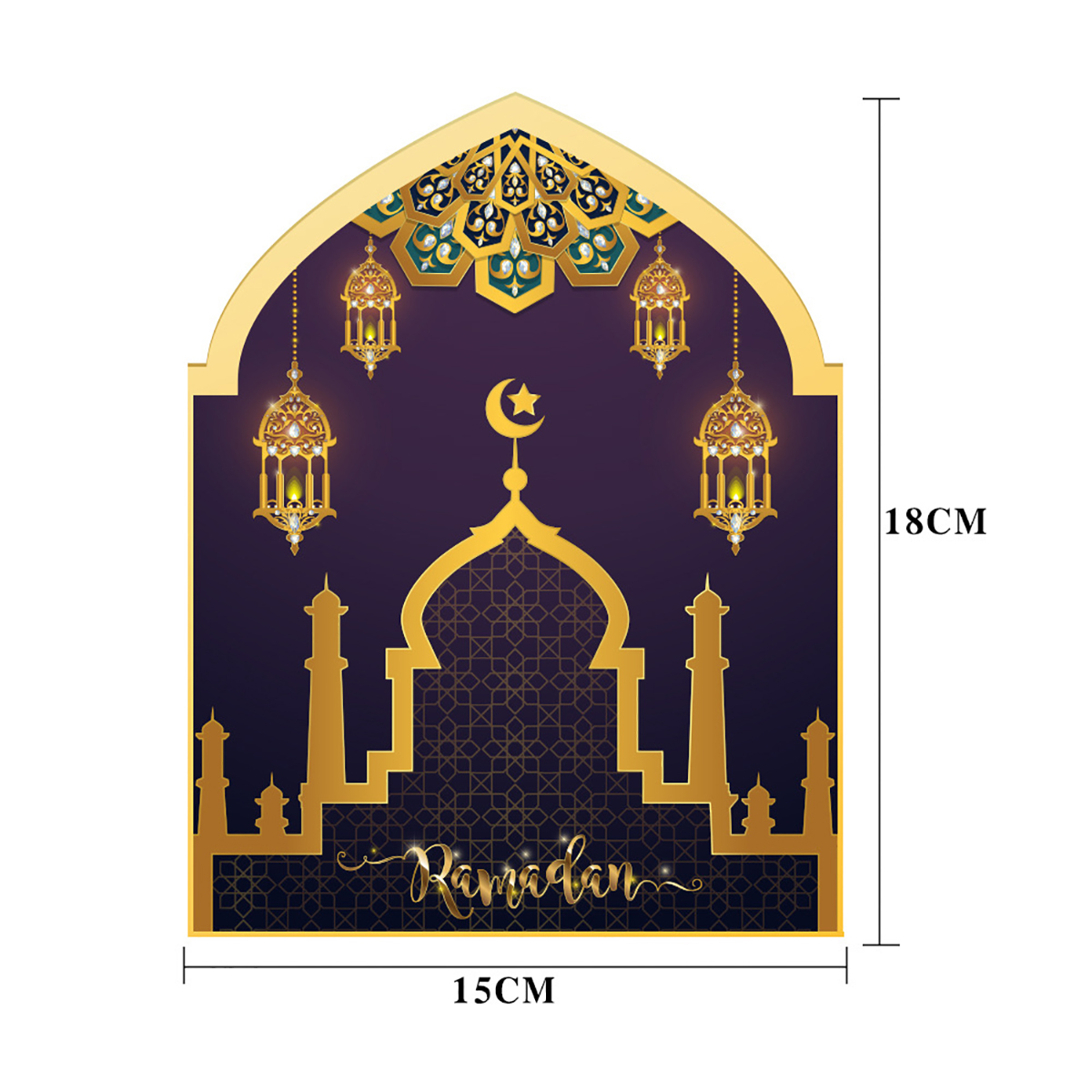 37PcsSet-Eid-Ramadan-Mubarak-Pentagram-Baner-Party-Foil-Balloons-Home-Decor-1695580-9