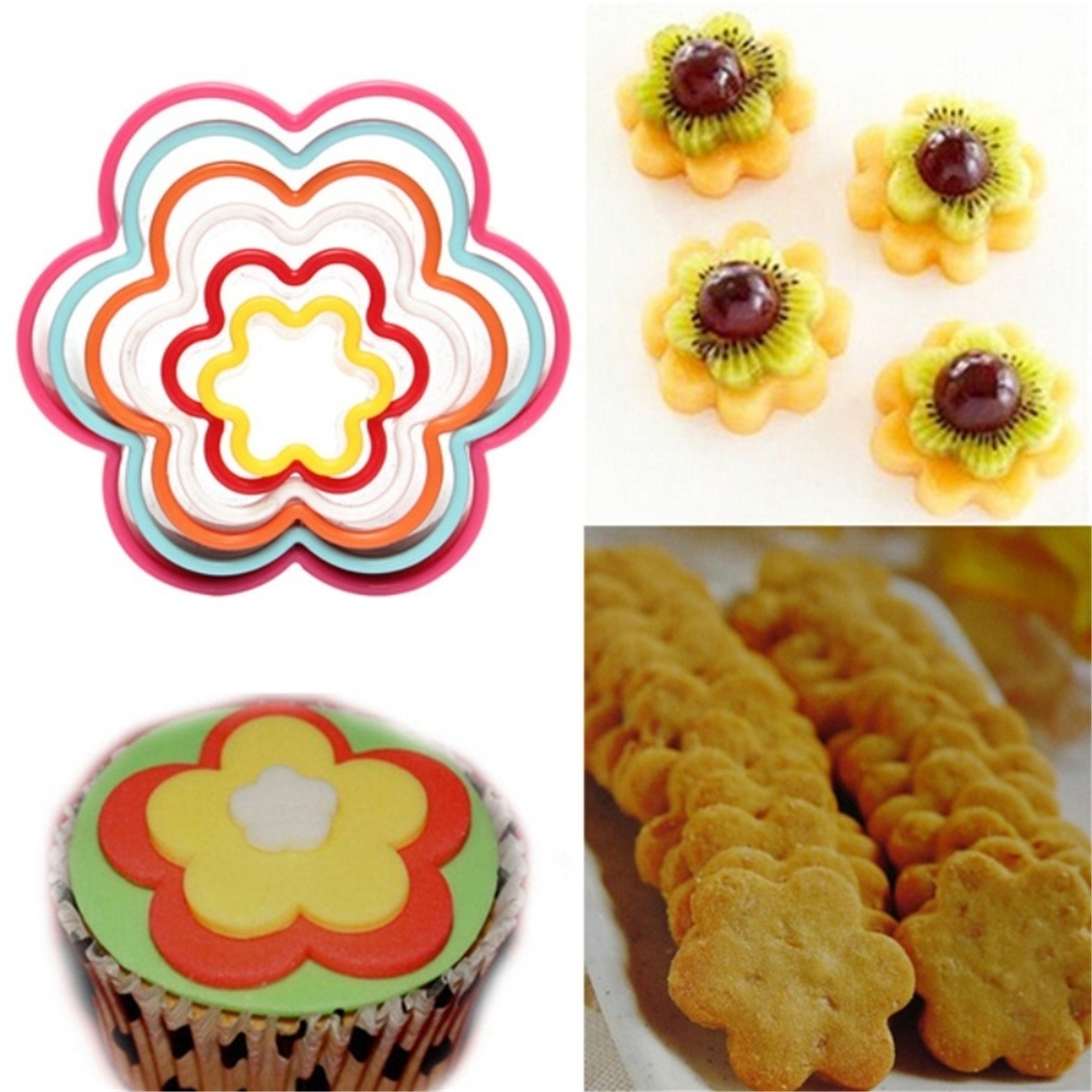 5-6Pcs-Flower-Heart-Mould-Fondant-Cake-Cookie-Sugarcraft-Cutters-Molds-Tool-Set-1773188-11