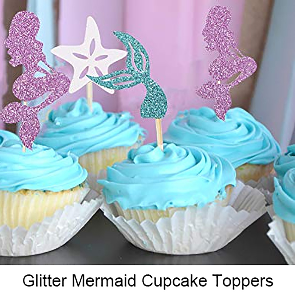 77pcs-Mermaid-Party-Supplies-Party-Decorations-for-Girls-Birthday-Party-Baby-Shower-Decoration-1638705-3