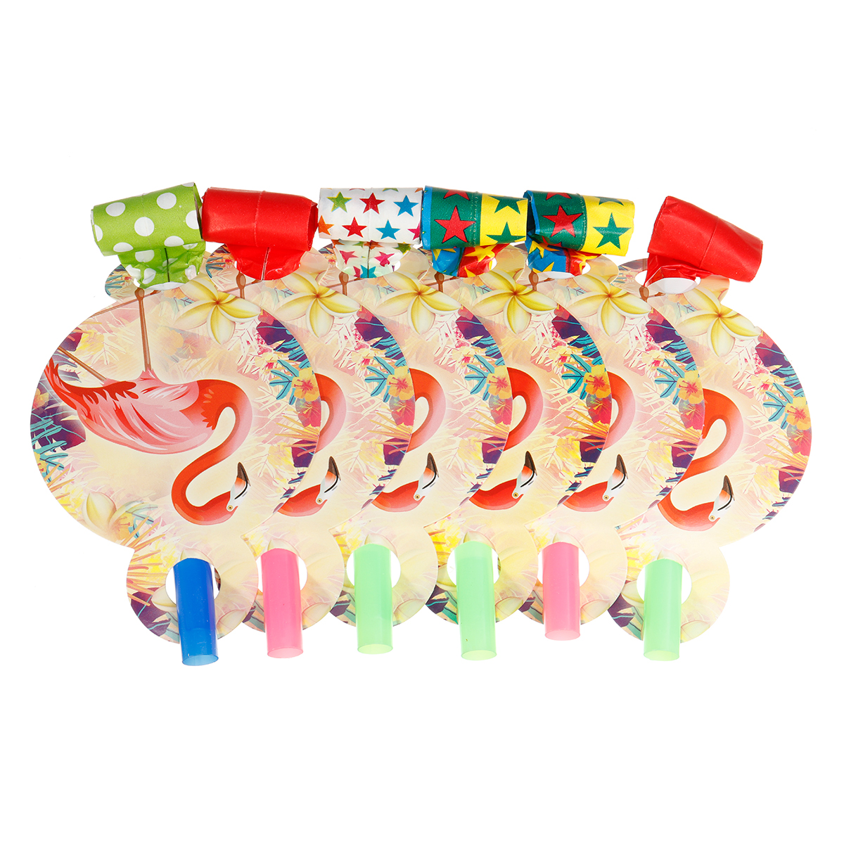84Pcs-Flamingo-Kids-Birthday-Party-Tableware-Set-Decor-Plates-Mask-Paper-Box-Cup-Decoration-Toys-1599363-4