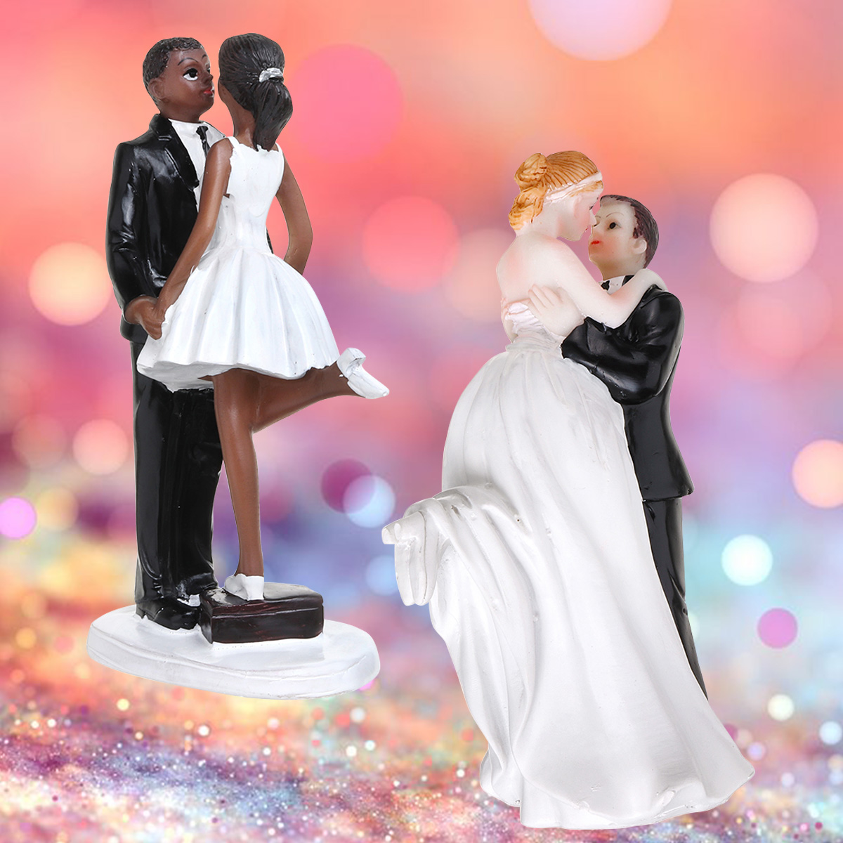Romantic-Funny-Wedding-Cake-Topper-Figure-Bride-Groom-Couple-Bridal-Decorations-1421525-2