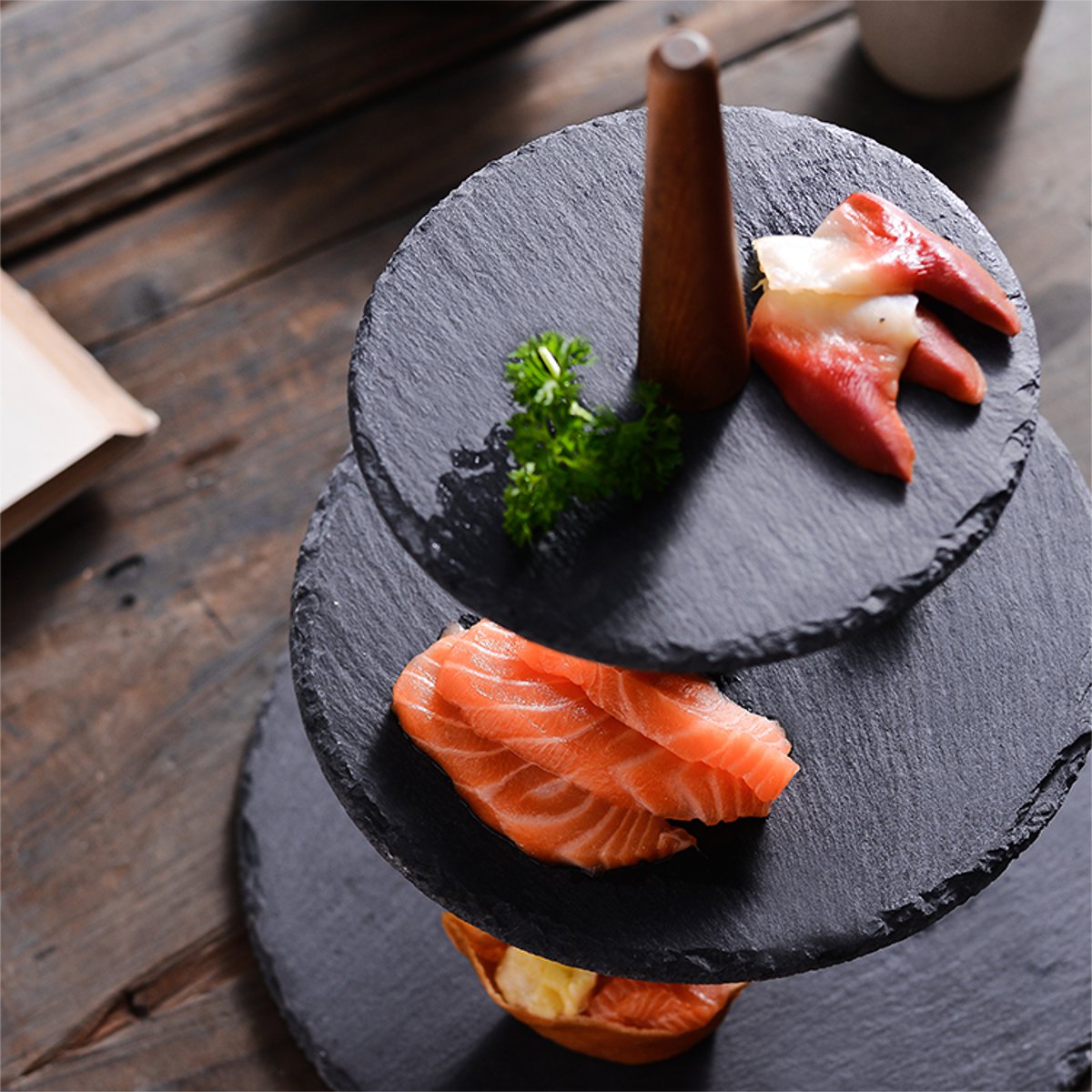 Sushi-Sashimi-Wooden-Rock-Tray-Dessert-Cake-Dinner-Cupcake-Display-Holder-Stand-1679105-5