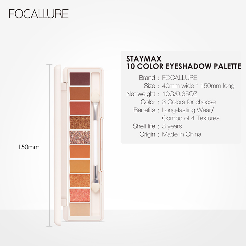 Focallure-10-Colors-Eyeshadow-Palette-Conceler-Matte-Shimmer-Glitter-Waterproof-Eyeshadow-Powder-1744921-13