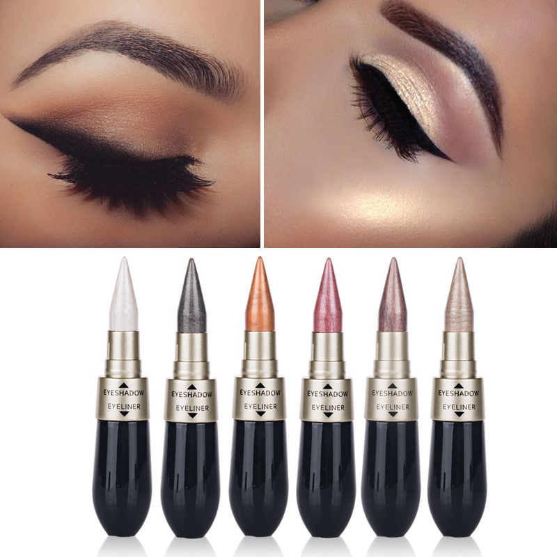 HengFang-Shimmer-Eye-Shadow-Stick-Glitter-Eyeshadow-Waterproof-Black-Eyeliner-Highlighter-Makeup-1212126-1