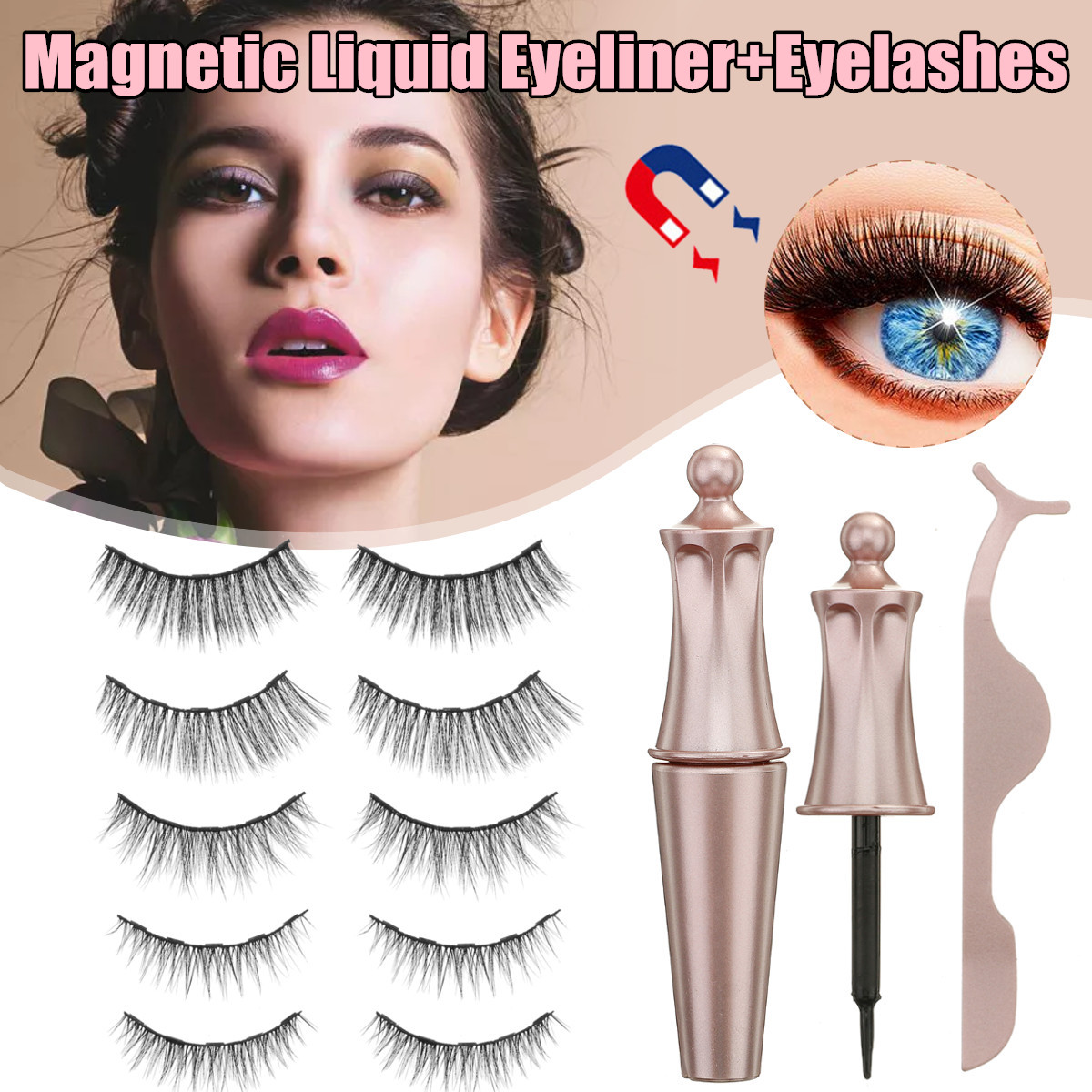 Magnetic-Eyelashes-3D-Mink--Eyelash-Magnet-Eyeliner-Mink-Eyelash-Waterproof-Liquid-Tweezers-Set-Long-1677233-1