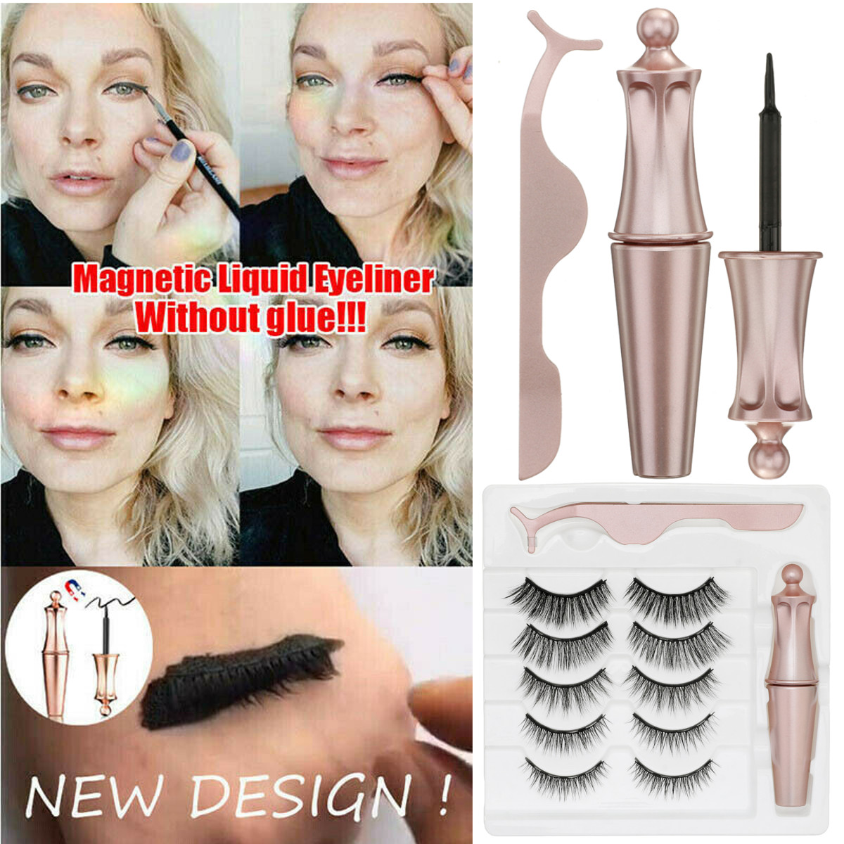 Magnetic-Eyelashes-3D-Mink--Eyelash-Magnet-Eyeliner-Mink-Eyelash-Waterproof-Liquid-Tweezers-Set-Long-1677233-2