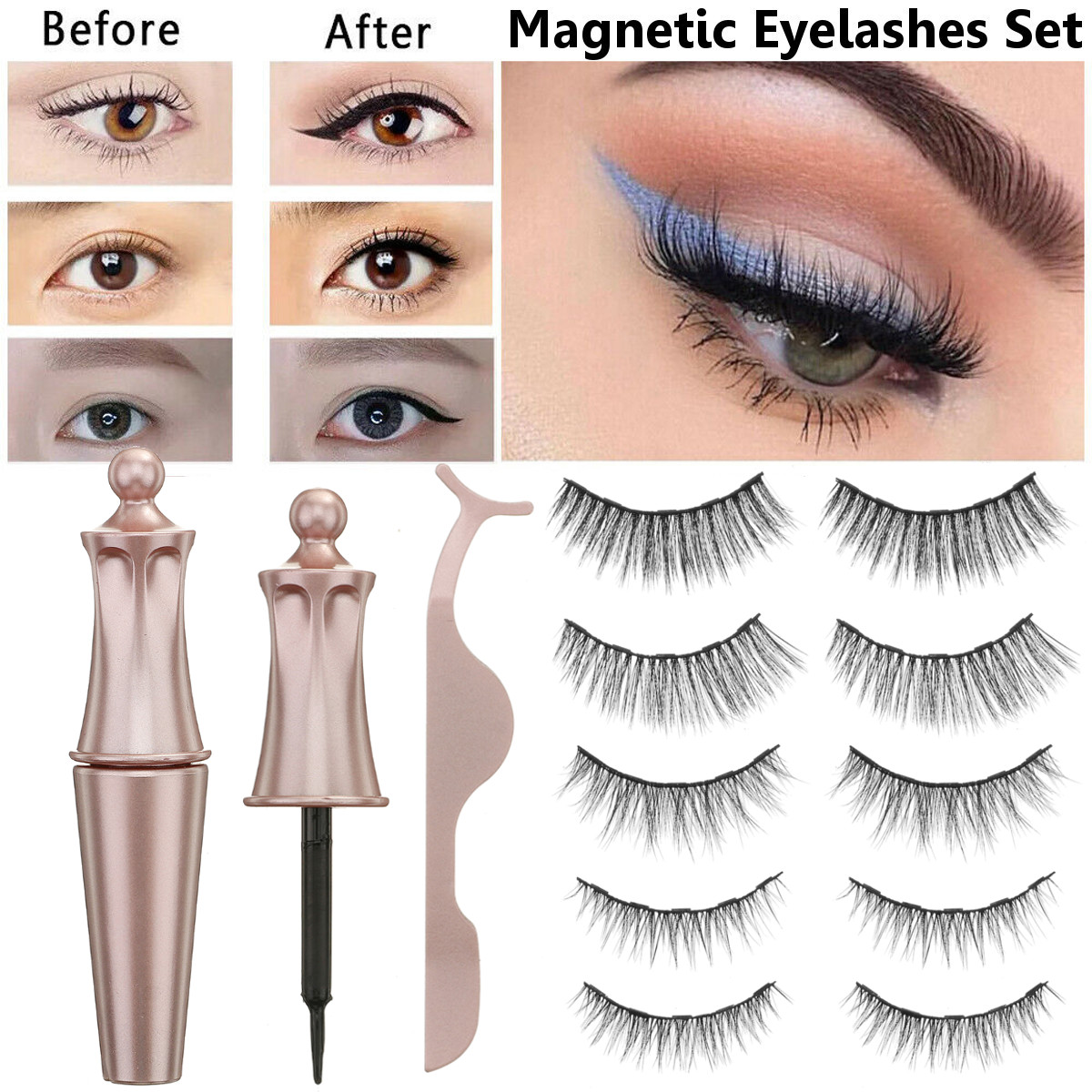 Magnetic-Eyelashes-3D-Mink--Eyelash-Magnet-Eyeliner-Mink-Eyelash-Waterproof-Liquid-Tweezers-Set-Long-1677233-3