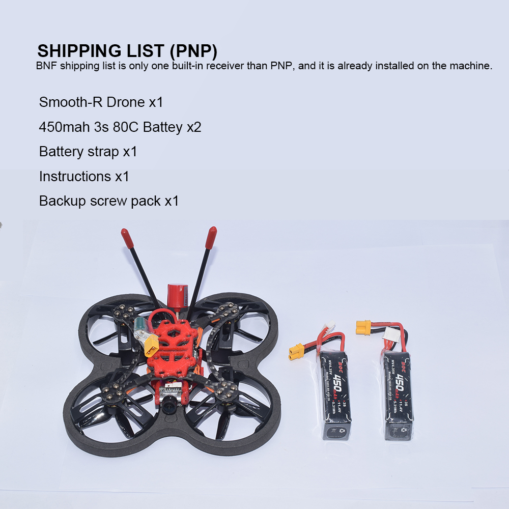 AuroraRC-Smooth-R-100mm-2-Inch-3-4S-FPV-Racing-Drone-PNPBNF-Caddx-ANT-1200TVL-Camera-F405-20A-1204-M-1848431-7