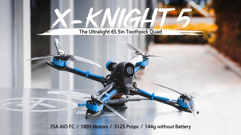 BETAFPV-X-Knight-5-6S-FPV-Toothpick-Quad-RC-Drone-w-F4-35A-AIO-FC-M02-58G-VTX-Caddx-Baby-Ratel-Camer-1732785-1