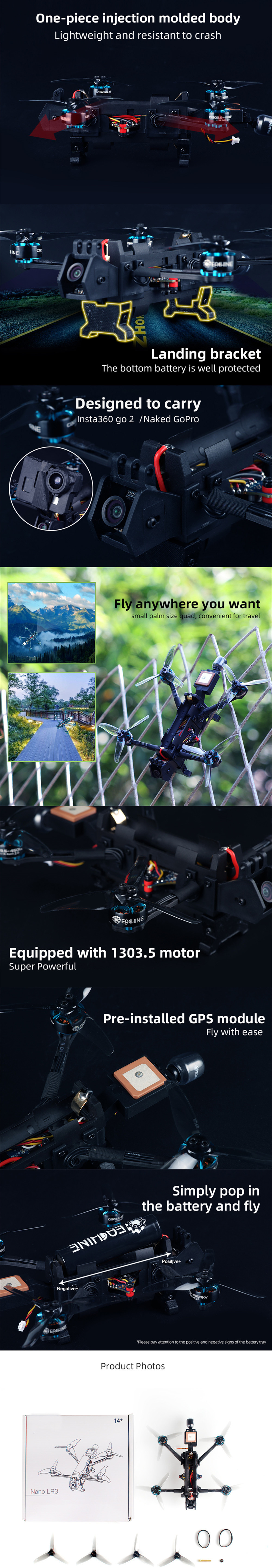 Eachine-Nano-LR3-2S-Long-Range-144mm-3-Inch-F4-FPV-Racing-Drone-PNP-BNF-w-M80-GPS-13035-4500KV-Motor-1895899-2