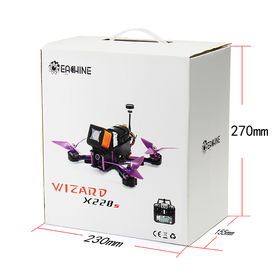 Eachine-Wizard-X220S-FPV-Racer-RC-Drone-Omnibus-F4-58G-40CH-30A-Dshot600-800TVL-Flysky-FS-i6X-RTF-1153989-10