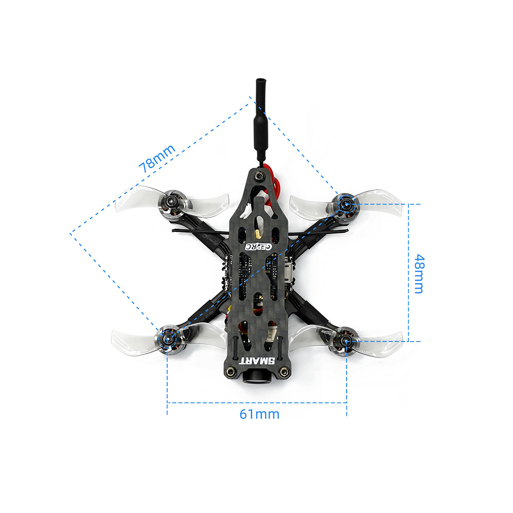 GEPRC-SMART16-78mm-2S-Freestyle-Analog-FPV-Racing-Drone-BNF-Caddx-Ant-Camera-F411-FC-12A-BLheli_S-4I-1916825-12