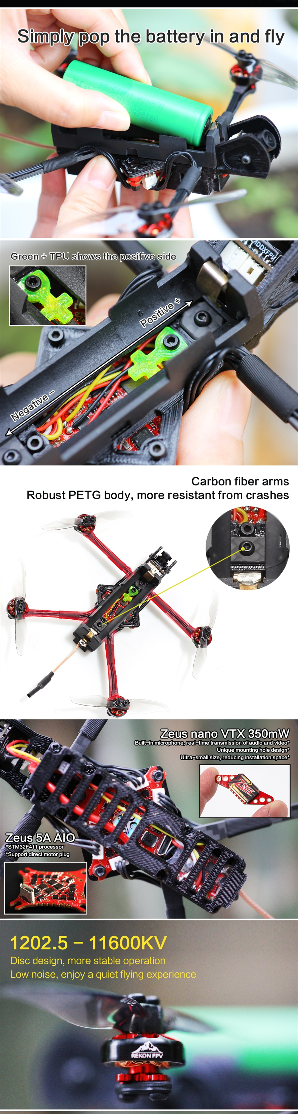 HGLRC-RekonFPV-Rekon-3-Nano-Long-Range-1S-3quot-140mm-Wheelbase-FPV-Racing-RC-Drone-Zeus5-AIO-CADDX--1836159-2