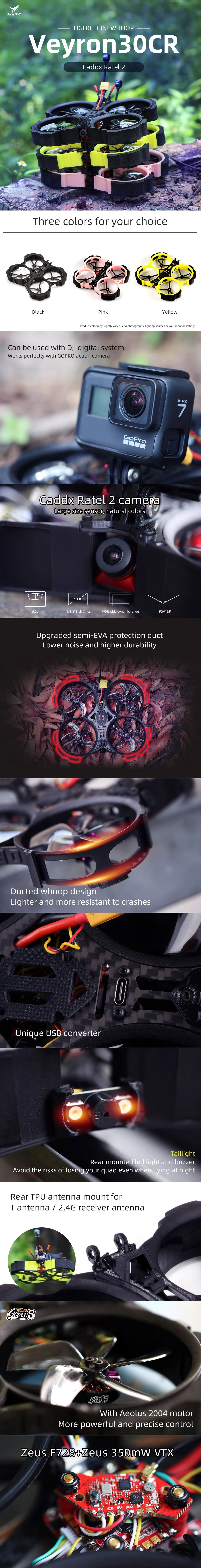 HGLRC-Veyron30CR-Analog-140mm-F7-4S--6S-3-Inch-Cinewhoop-FPV-Racing-Drone-PNP-BNF-w-28A-ESC--350mW-V-1873928-1