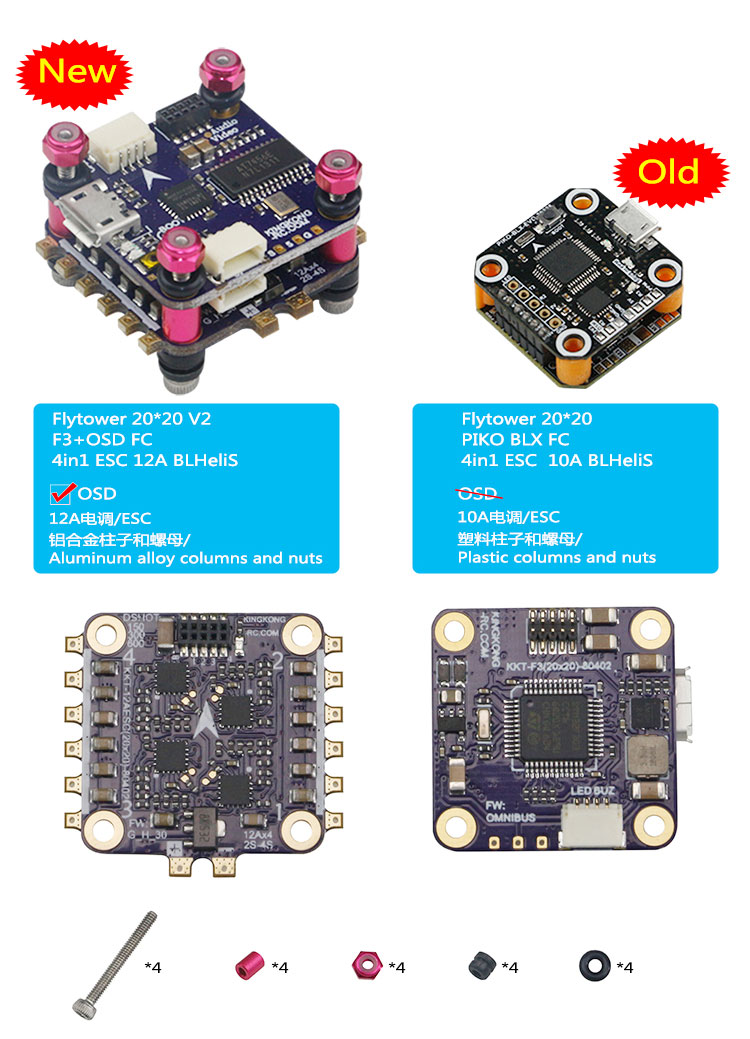 KINGKONGLDARC-FLY-EGG-V2-130-130mm-RC-FPV-Racing-Drone-w-F3-12A-4in1-Blheli_S-16CH-800TVL-PNP-BNF-1164224-2