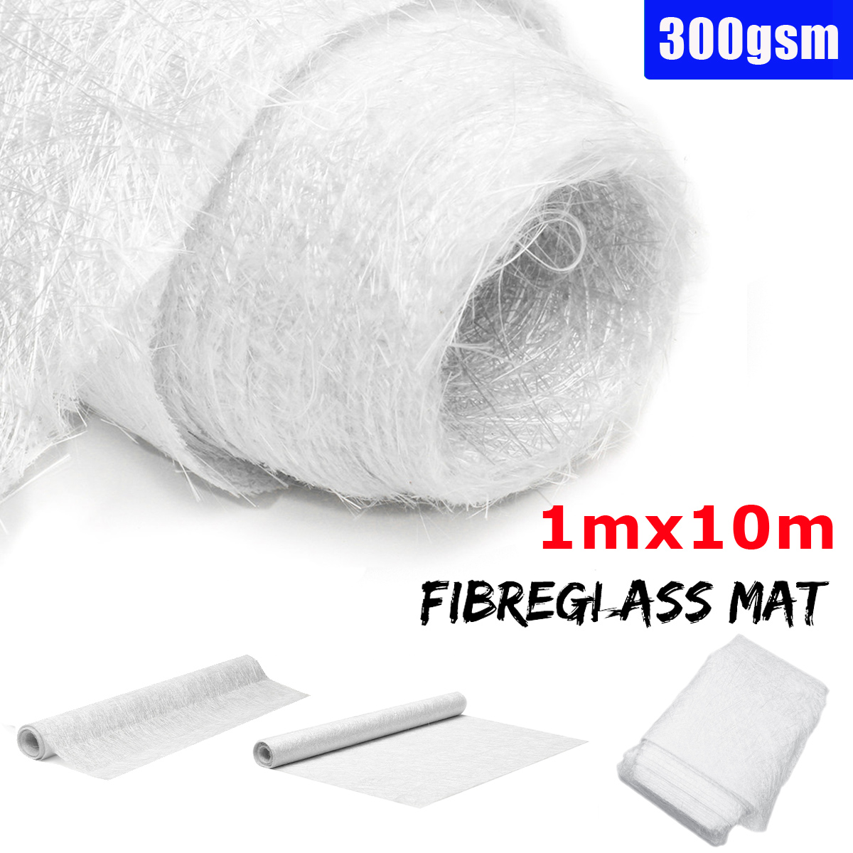 10times1m-300gsm-Alkali-Free-Felt-Fibreglass-Chopped-Strand-Mat-Glass-Cutting-Fiber-Cloth-1418280-1