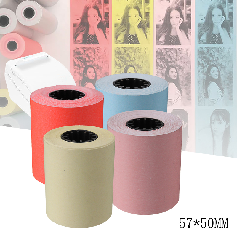 57times50mm-Thermal-Printing-Printer-Paper-For-MEMOBIRD-Photo-Printer-RedPinkYellowBlue-1304389-1