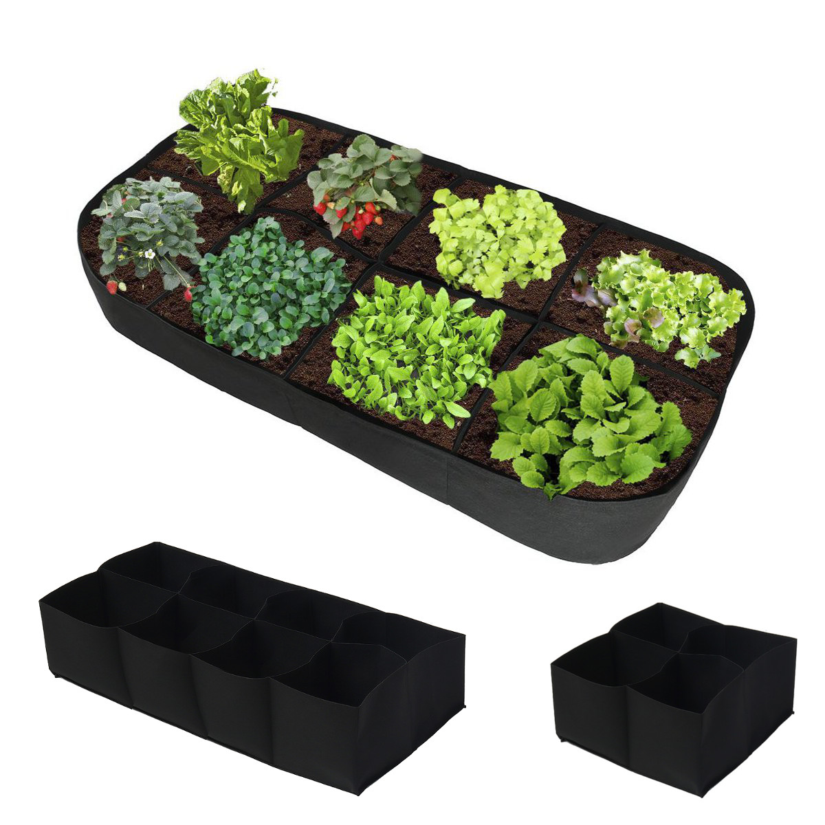 Sub-grid-Garden-Planting-Bag-Foldable-Breathable-Felt-Flower-Pots-Container-1587755-2