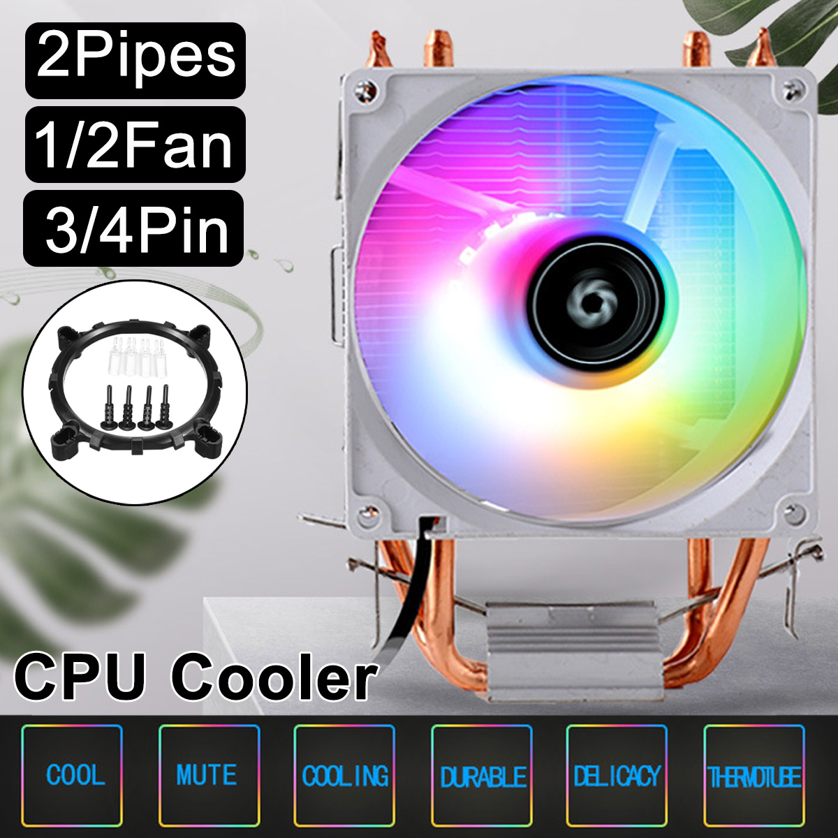 2-Heat-Pipe-RGB-CPU-Cooler-Hydo-Bearing-For-Intel-LGA-775115011511155115612001366-1973060-1