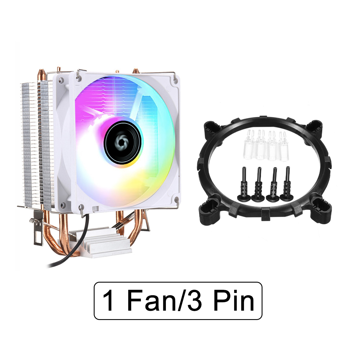 2-Heat-Pipe-RGB-CPU-Cooler-Hydo-Bearing-For-Intel-LGA-775115011511155115612001366-1973060-12