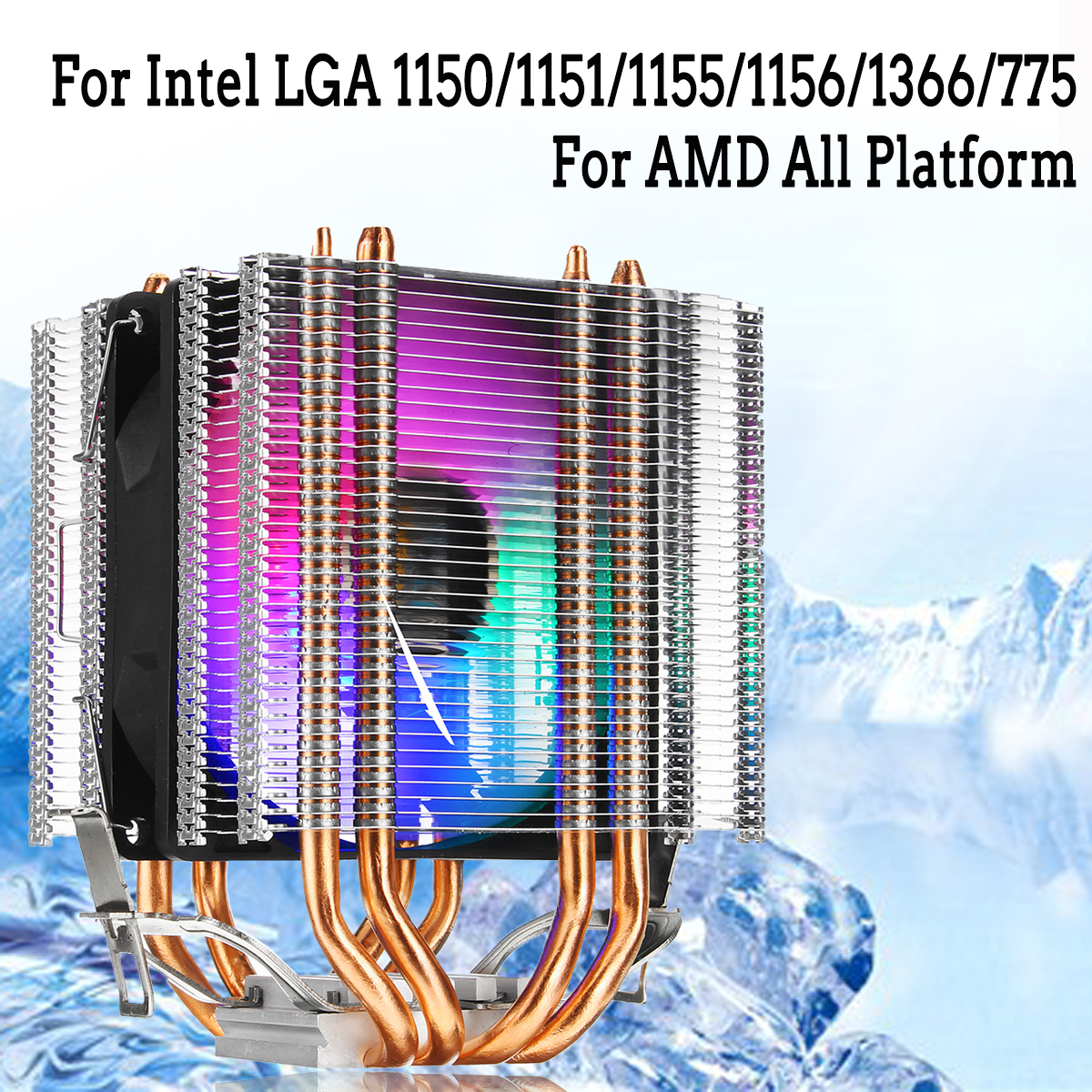 3Pin-Four-Heat-Pipes-Colorful-Backlit-CPU-Cooling-Fan-Cooler-Heatsink-for-Intel-AMD-1475668-2