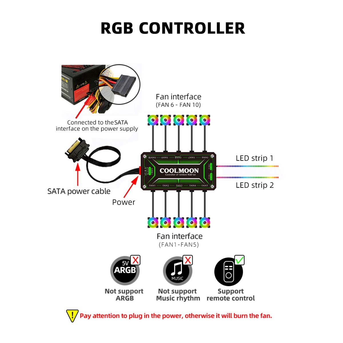 COOLMOON-120mm-Cooling-Fan-RGB-6PIN-Computer-Case-Colorful-Radiator-Cooler-PC-5V-DC-1948240-12