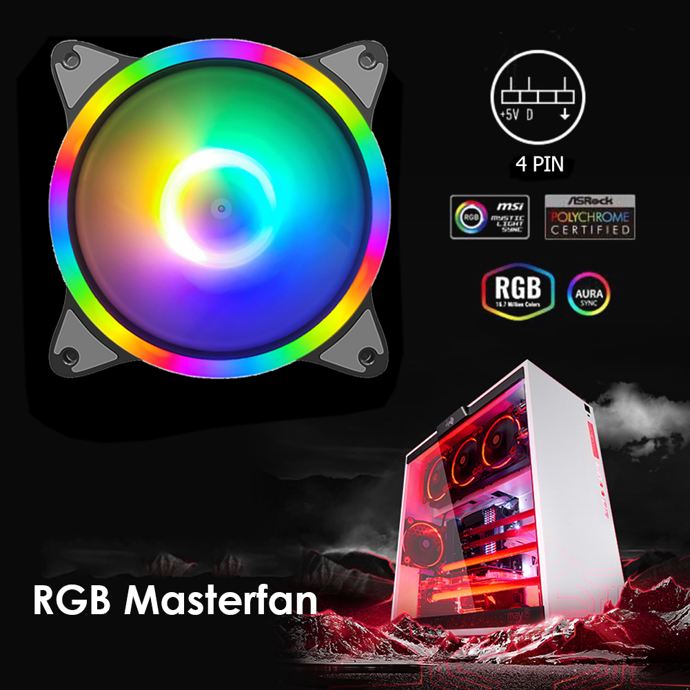 COOLMOON-12cm-Cooling-Fan-RGB-Desktop-Chassis-PC-Case-Mute-Rainbow-Heatsink-Radiator-PC-Computer-Wat-1817451-2