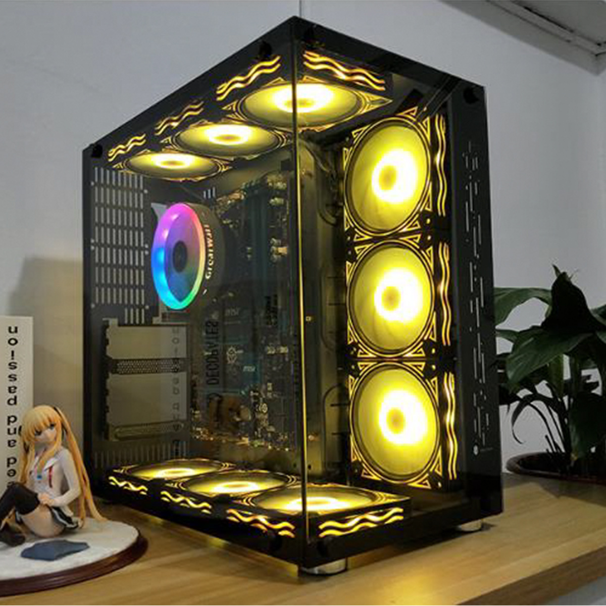 COOLMOON-RGB-Fan-12CM-DC-12V-Chassis-Fan-Desktop-Computer-Mute-Symphony-Color-Changing-Fan-8-Modes-1707724-6