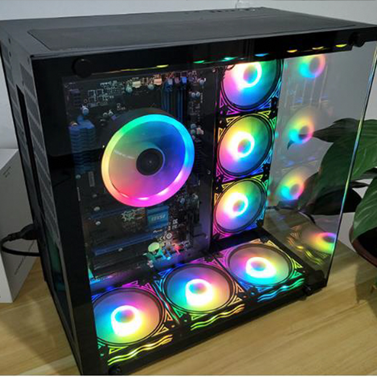 COOLMOON-RGB-Fan-12CM-DC-12V-Chassis-Fan-Desktop-Computer-Mute-Symphony-Color-Changing-Fan-8-Modes-1707724-7