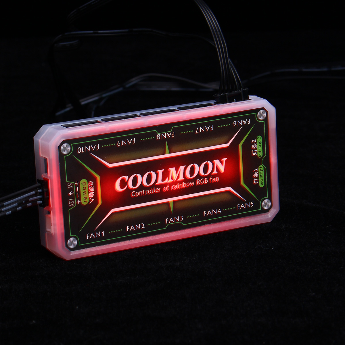 Cool-Moon-CR200mm-Chassis-Computer-Case-Fan-RGB-Mute-Streamer-LED-Computer-Host-20cm-Cooling-Fan-1634887-9
