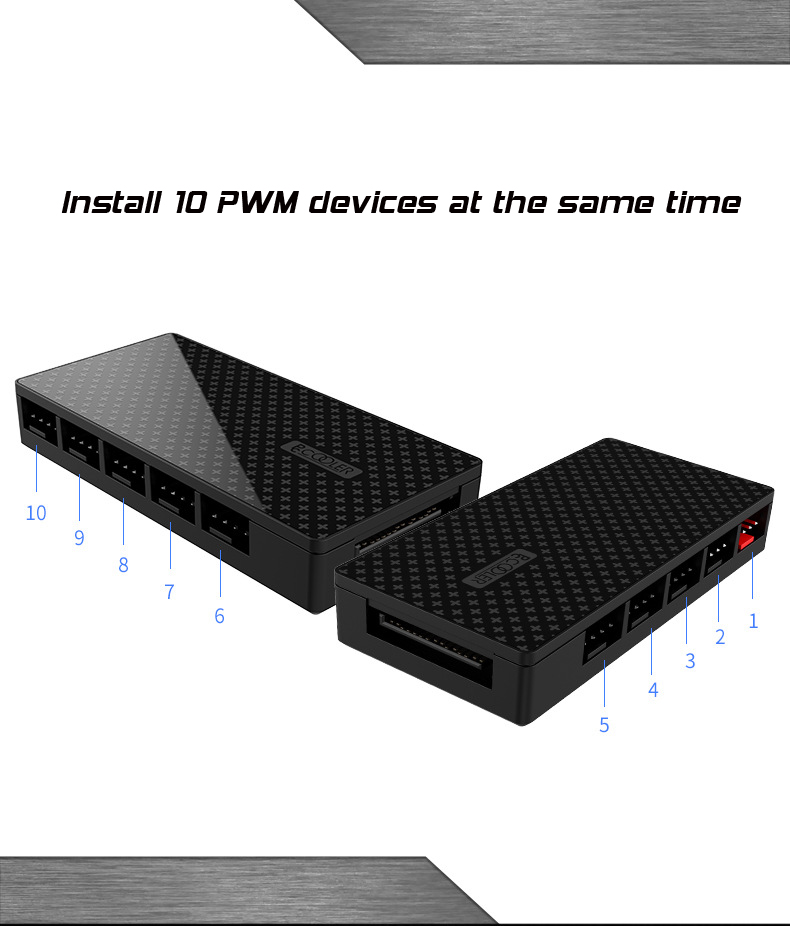 PCCOOLER-3-4PIN-Cooling-Fan-HUB--PWM-Speed-Regulating-Distributor-For-PC-1829339-2