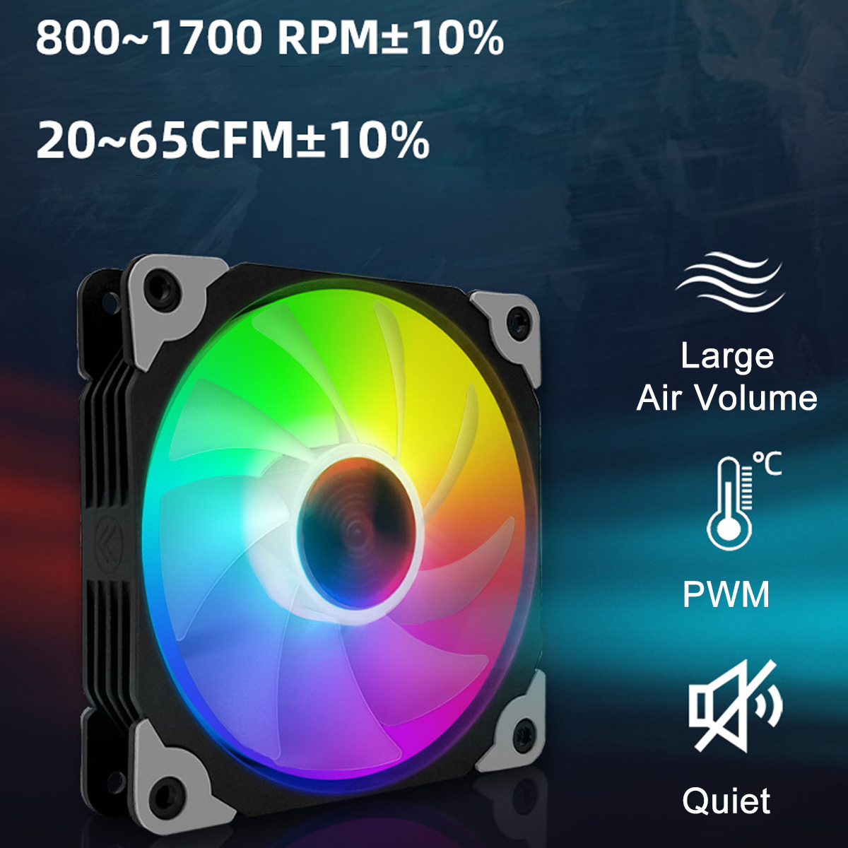 RGB-5-Copper-Tube-4-Pin-SingleDual-Fan-CPU-Cooler-For-IntelAMD-1906909-4