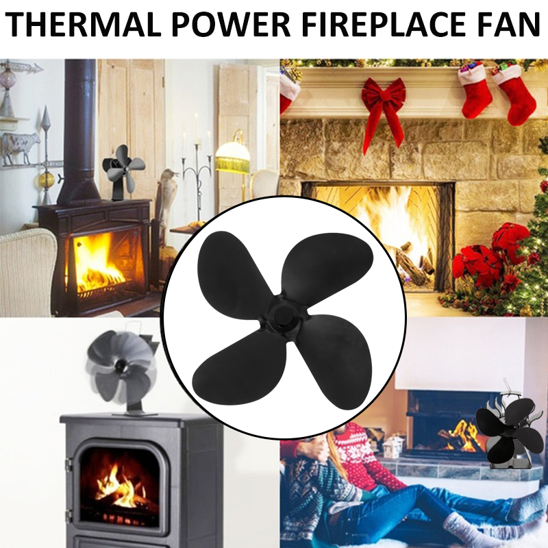 1pcs-4-Blade-Stove-Fan-Blade-Fireplace-Fire-Heat-Thermal-Powered-Fuel-Saving-Ecofan-1761990-6