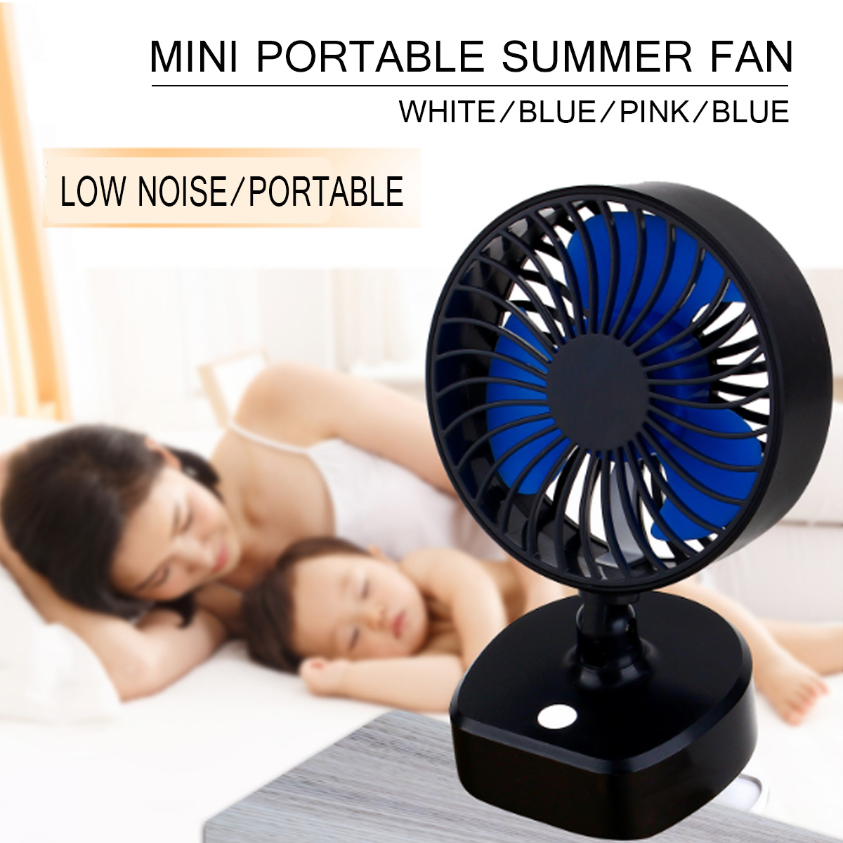 3Modes-Mini-Portable-Summer-Fan-Outdoor-Camping-USB-Rrchargeable-Desk-Fan-with-Safety-Clip-1526868-1