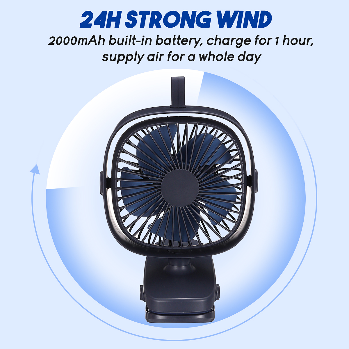 4-Speeds-USB-Rechargeable-Mini-Cooling-Fan-Clip-On-Desk-Baby-Stroller-Portable-1939375-6