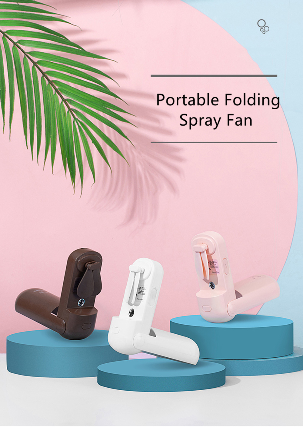 Bakeey-Mini-Rechargeable-Fan-15ml-1500mAh-Portable-Foldable-Cooling-USB-Water-Mist-Summer-Fan-Humidi-1699072-1