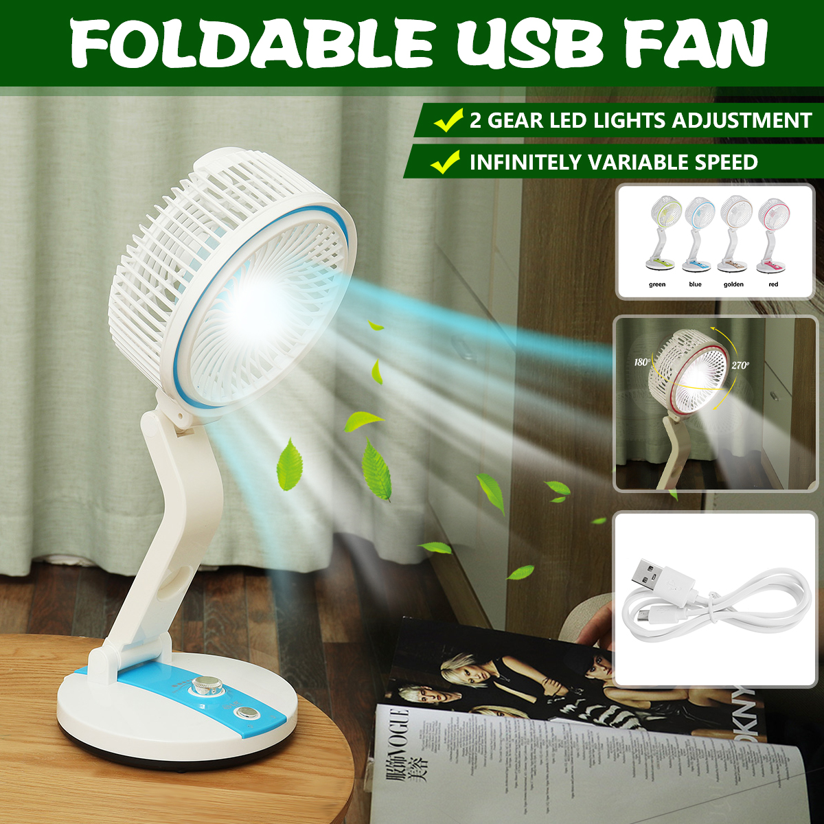Foldable-Mini-Desktop-Fan-USB-Rechargeable-Fan-Low-Noise-2-Gear-LED-Adjustment-1742558-1