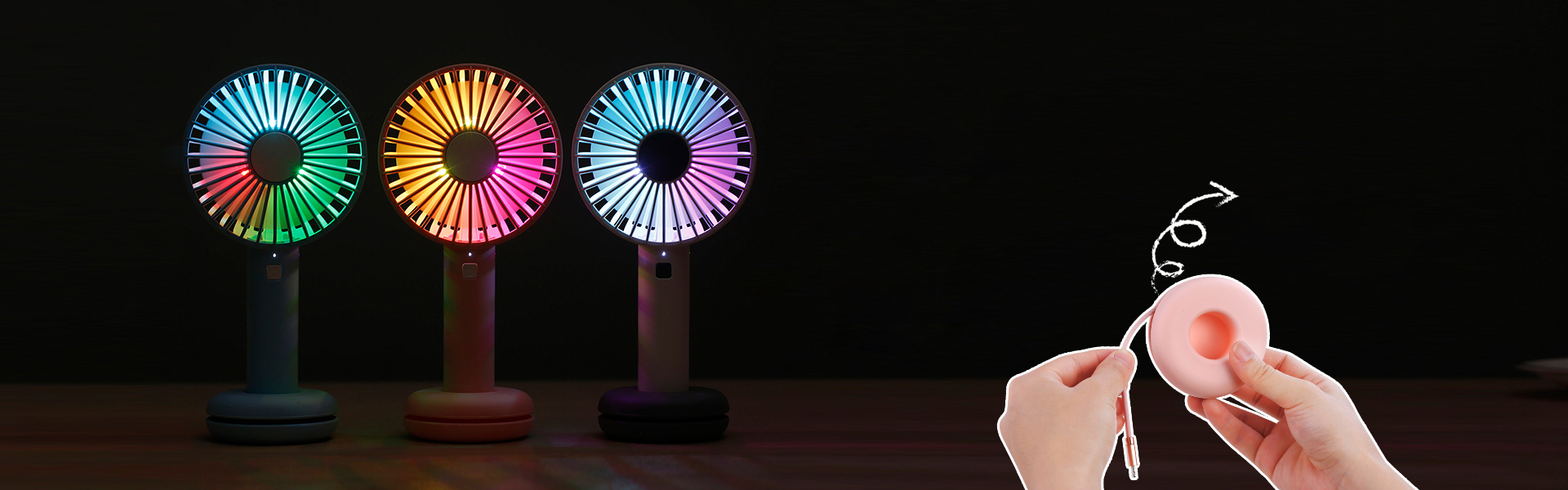 HF-202-Portable-Desktop-Handheld-Doughnut-Design-Base-LED-Night-Fan-1313276-6