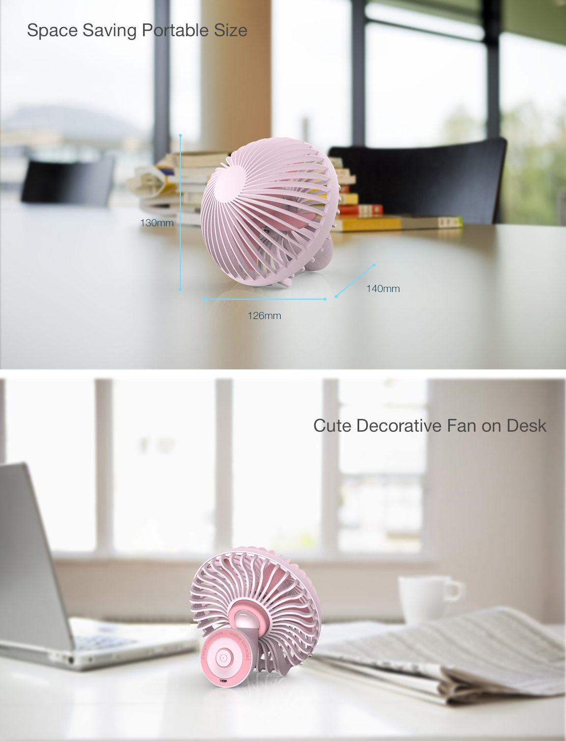 Loskii-HF-200-Portable-Mini-Electronic-Desktop-Mushroom-Shape-Summer-Cooling-Fan-2-Grade-Adjustment--1313279-6